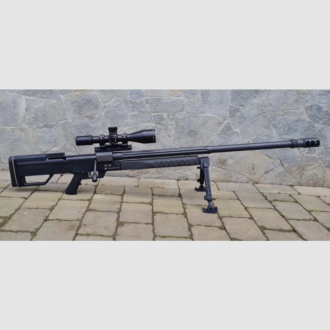 Steyr HS .50 BMG inkl. Optik, Transportkoffer und Munition