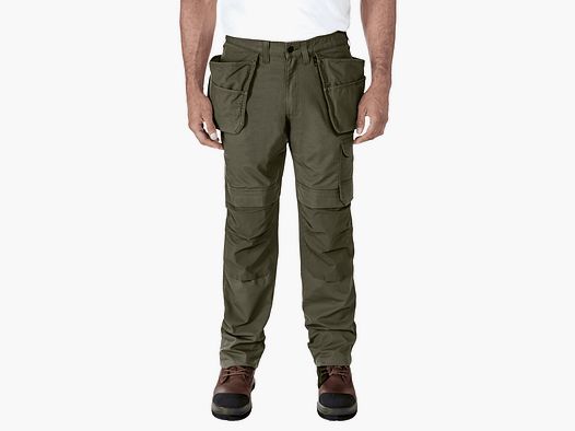 Carhartt Relaxed Straight Steel Rugged Flex™ Ripstop Double-Front Cargo Trousers Men Moss W32/L34