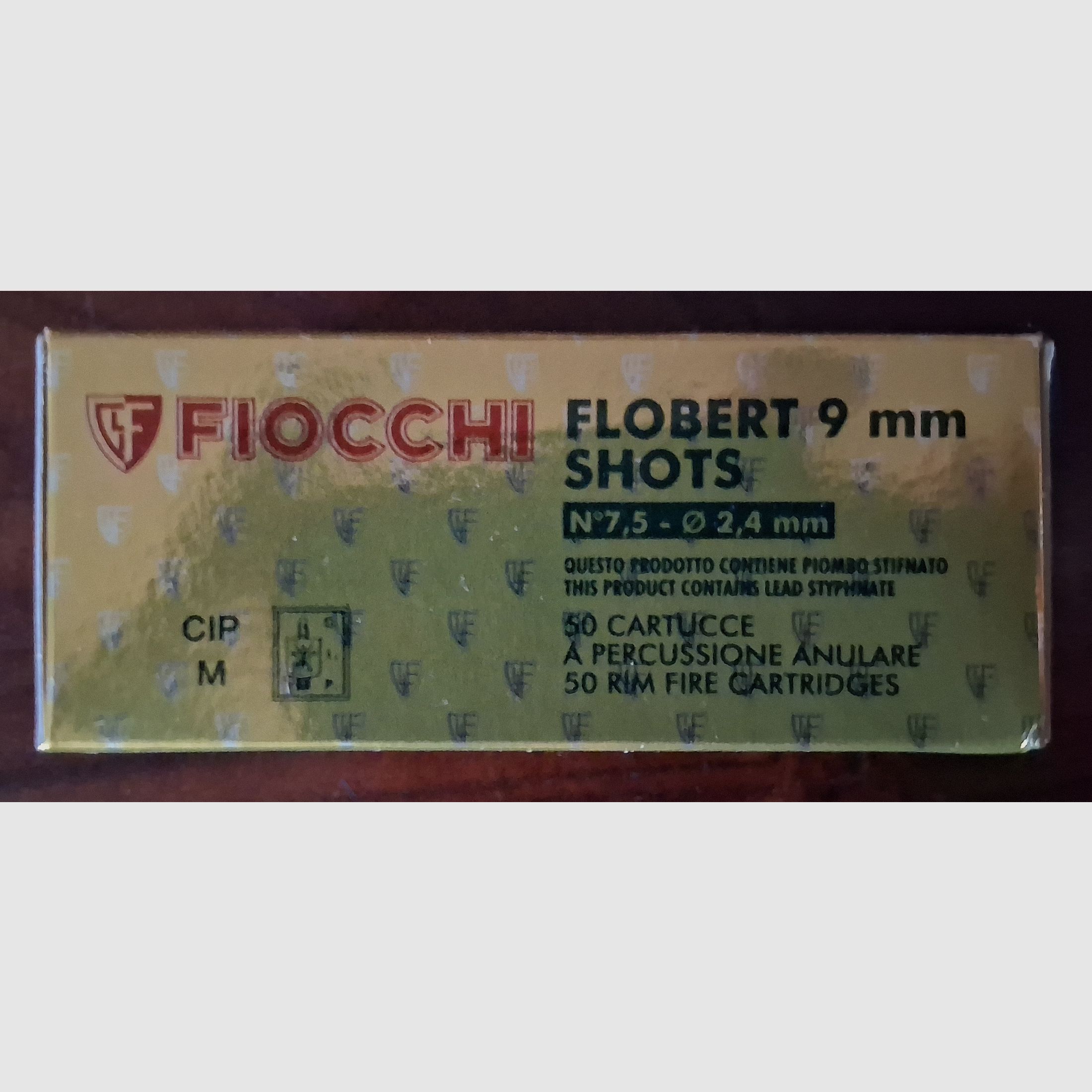 FIOCCHI Flobert 9mm Cartouches D.F. APALLINI 50 pièces dans le paquet N°7,5 - 2,4mm, image 2 sur 5