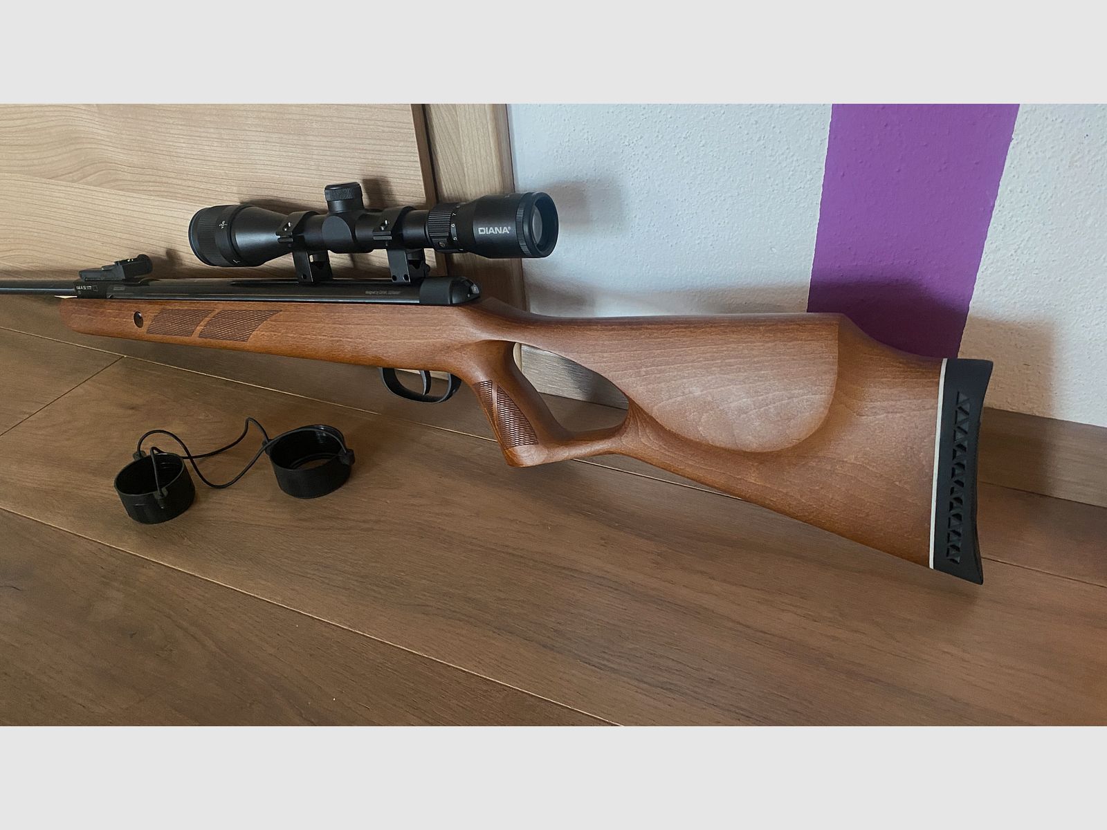 Diana 250 doscientos cincuenta carabina de aire calibre 4,5 mm 7,5 Joule + visor 3-9x32