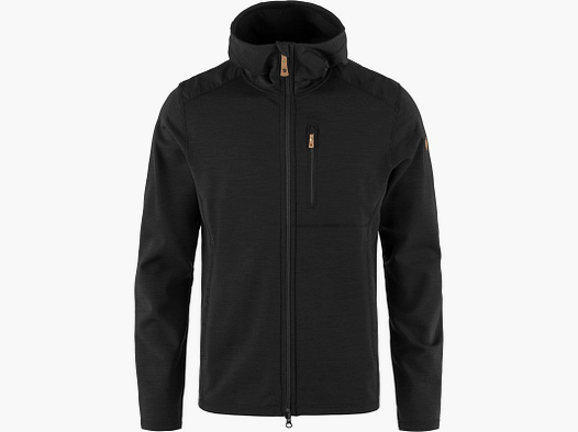 Fjällräven Herren Fleecejacke Keb Fleece Hoodie Schwarz XXL