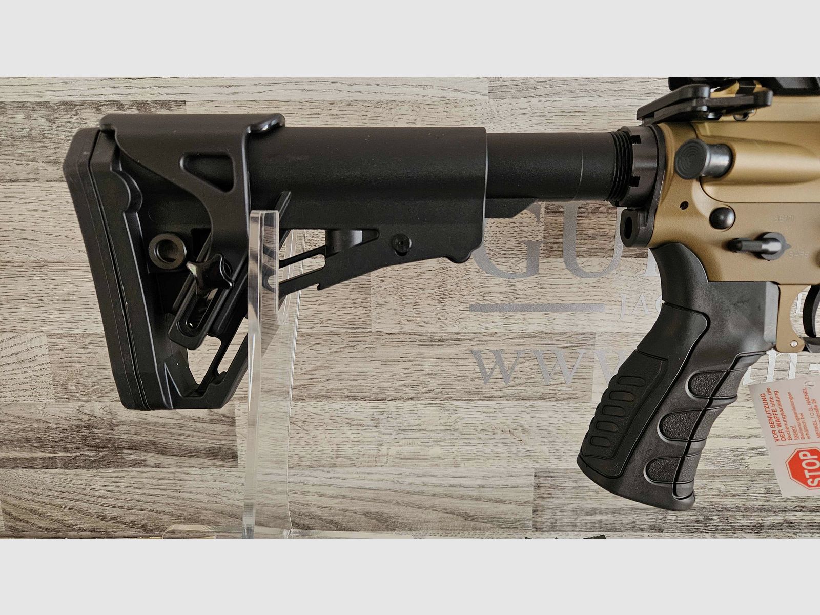 Haenel CR223 Sand 16,65" met Matchtrekker en lange handgreep .223Rem. - gratis verzending - Nieuwe producten van de vakhandel -