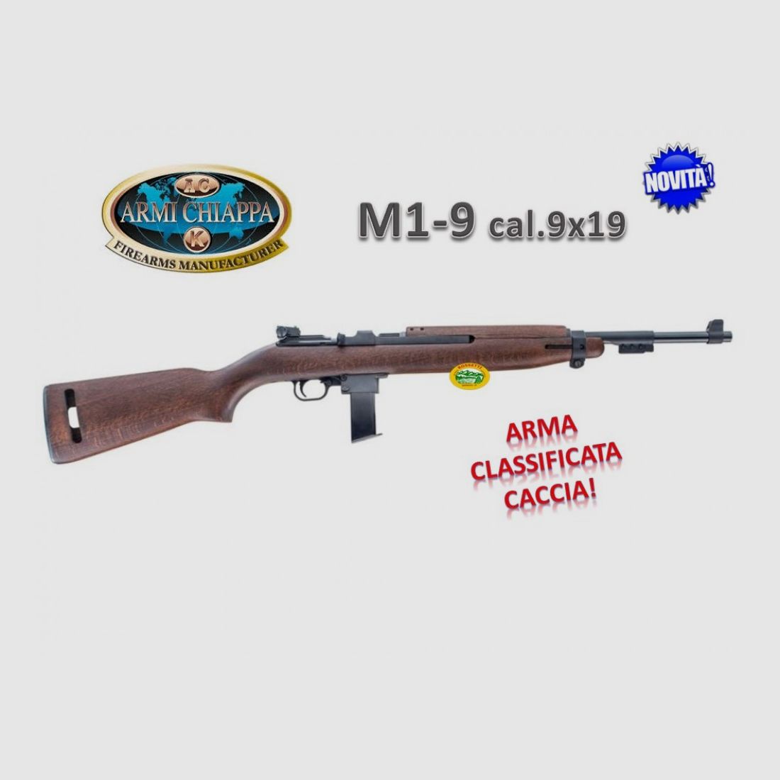 CHIAPPA M1-9 Schaft Holz Kal.9x19 Jagdwaffe
