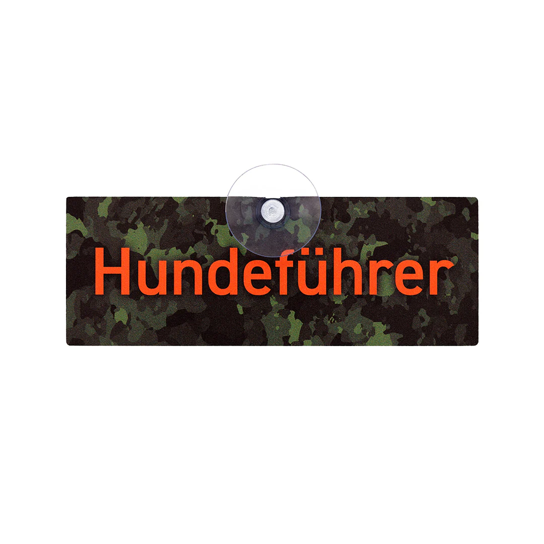 Dog sign with suction cup "Dog handler