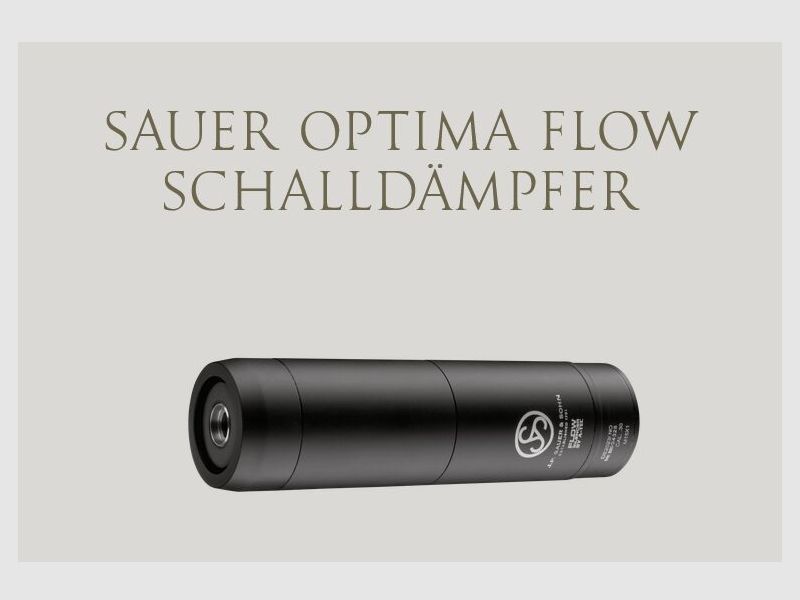 Silencieux J.P. Sauer & Sohn Optima Flow pour carabine à répétition S303 NEUF !!