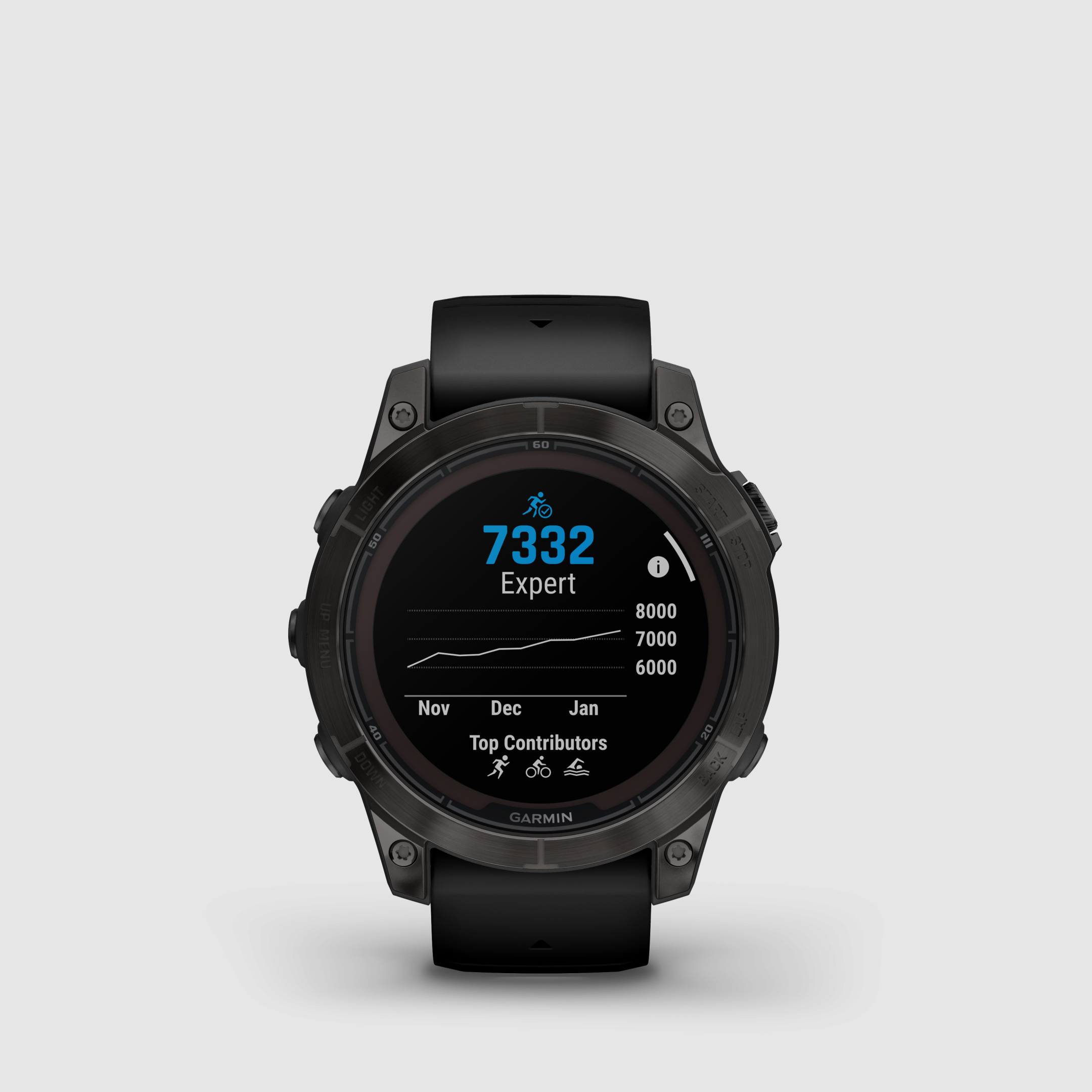 Garmin fēnix® 7 Pro – Sapphire Solar Edition, Schwarz/Carbongrau Titan DLC mit QuickFit®-Silikon-Armband 22 mm, Bild 9 von 12