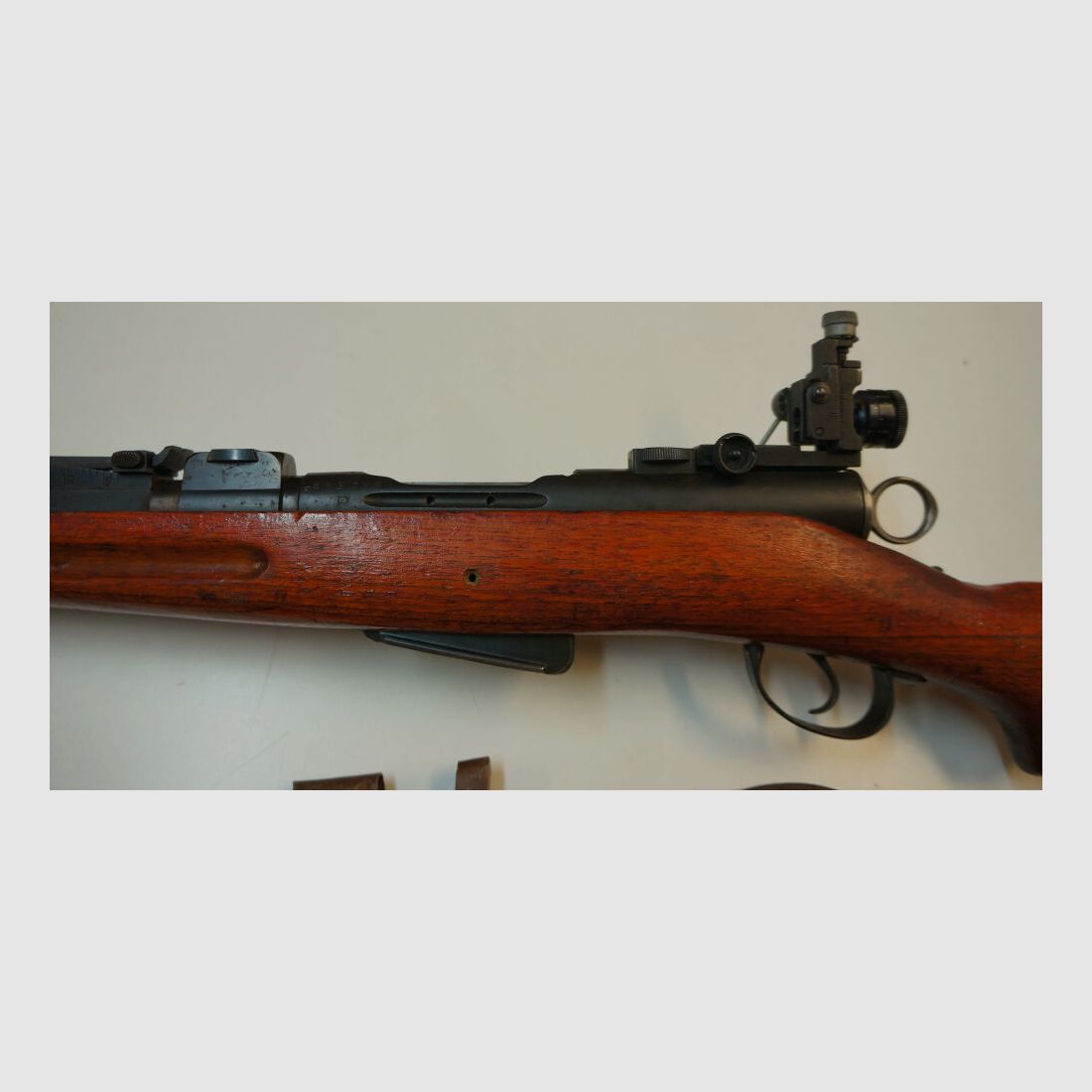 Waffenfabrik Bern Repetierbüchse W+F Bern Schweizer Langgewehr G96-11 Kal.7,5x55swiss mit Diopter und Korntunnel