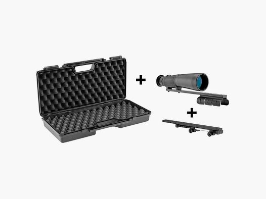 PACK ZIELFERNROHR HÜTTE 1/2 FERNGLAS 9 X 63 RTI + ANTI-RÜCKSTOSS HALTERUNG