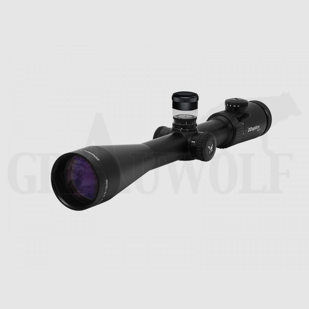 DDoptics Zielfernrohr V6 2,5-15x50 N-FX Absehen 4 beleuchtet (MRAD) IFiber