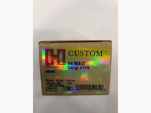 HORNADY CARTOUCHES 44MAG XTP 240 GR