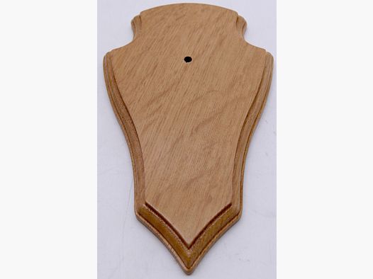 Scudi per trofei fresatura doppia in legno di quercia chiara 18x11cm