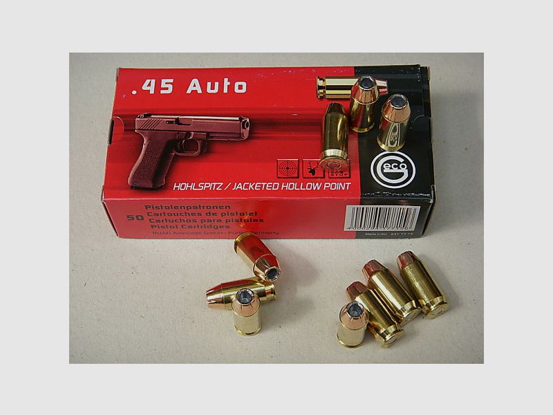 Geco 45 Auto JHP 230 grs (x50)