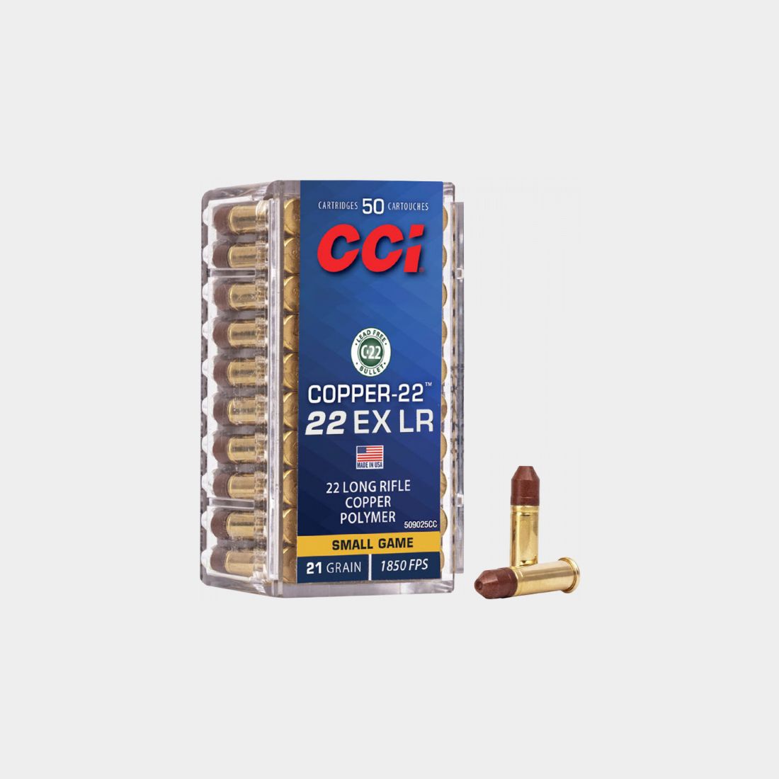 CCI Copper-22 .22 EX LR HP 21 grs Kleinkaliberpatronen