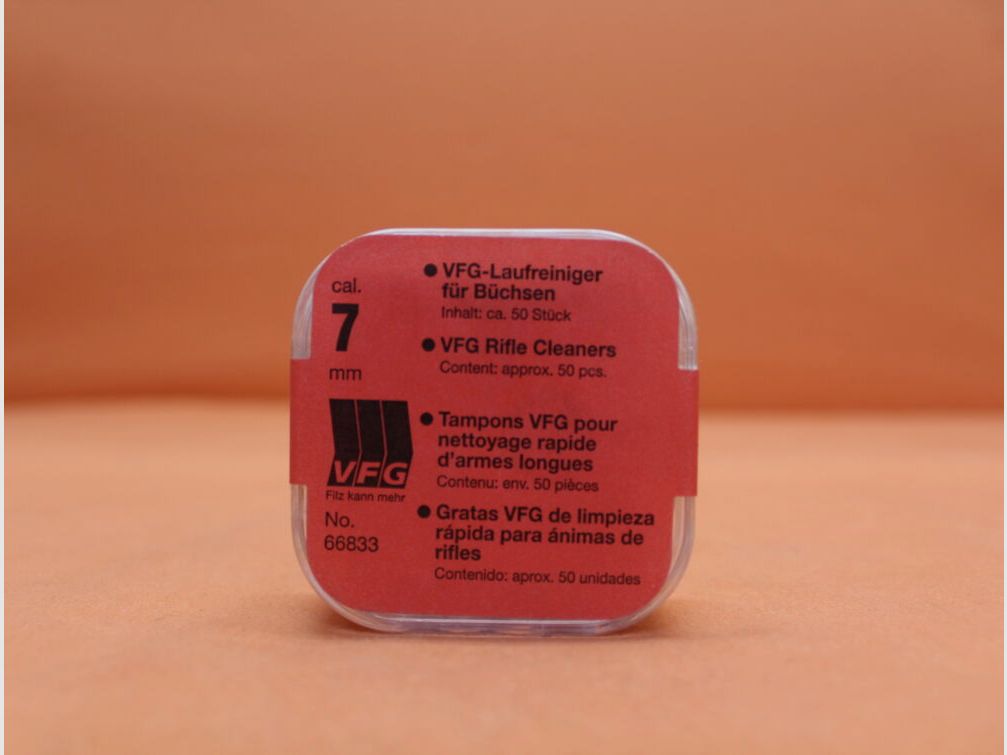 VFG. VFG-Laufreiniger 7,0mm (66833) 50 St. saugfähiger Spezialfilz