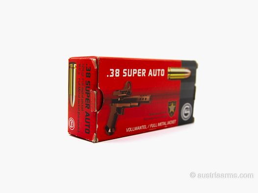 Geco .38 SUPER AUTO FMJ 124grs – Full Metal Jacket
