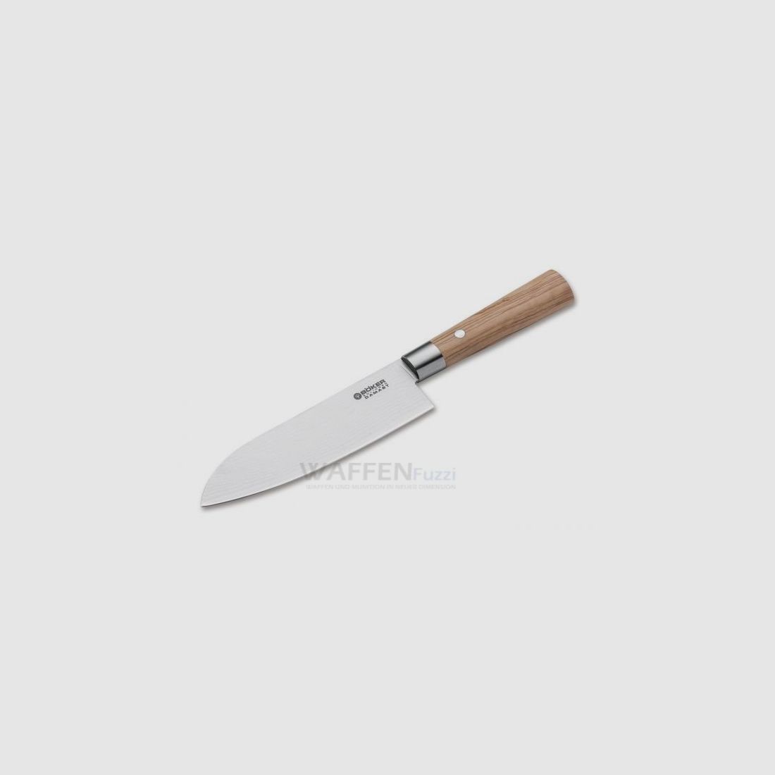 Böker Damast Olive Santoku Allzweck Kochmesser
