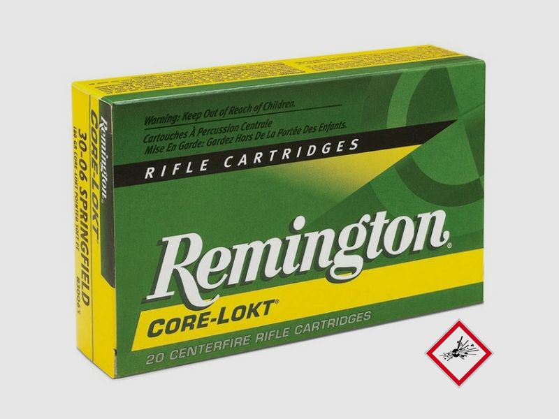 Cartuccia da caccia Remington Core Lokt cal. .30-06 180gr
