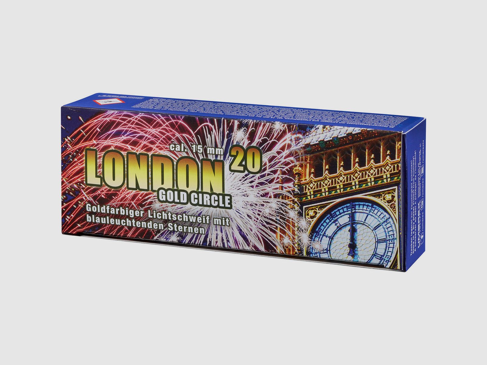 London, 20er-Schachtel - goldfarbiger Lichtschweif