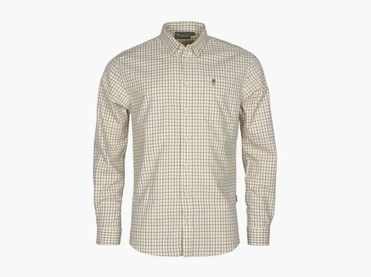 Camicia a maniche lunghe Pinewood Nydala Grouse bianco sporco verde