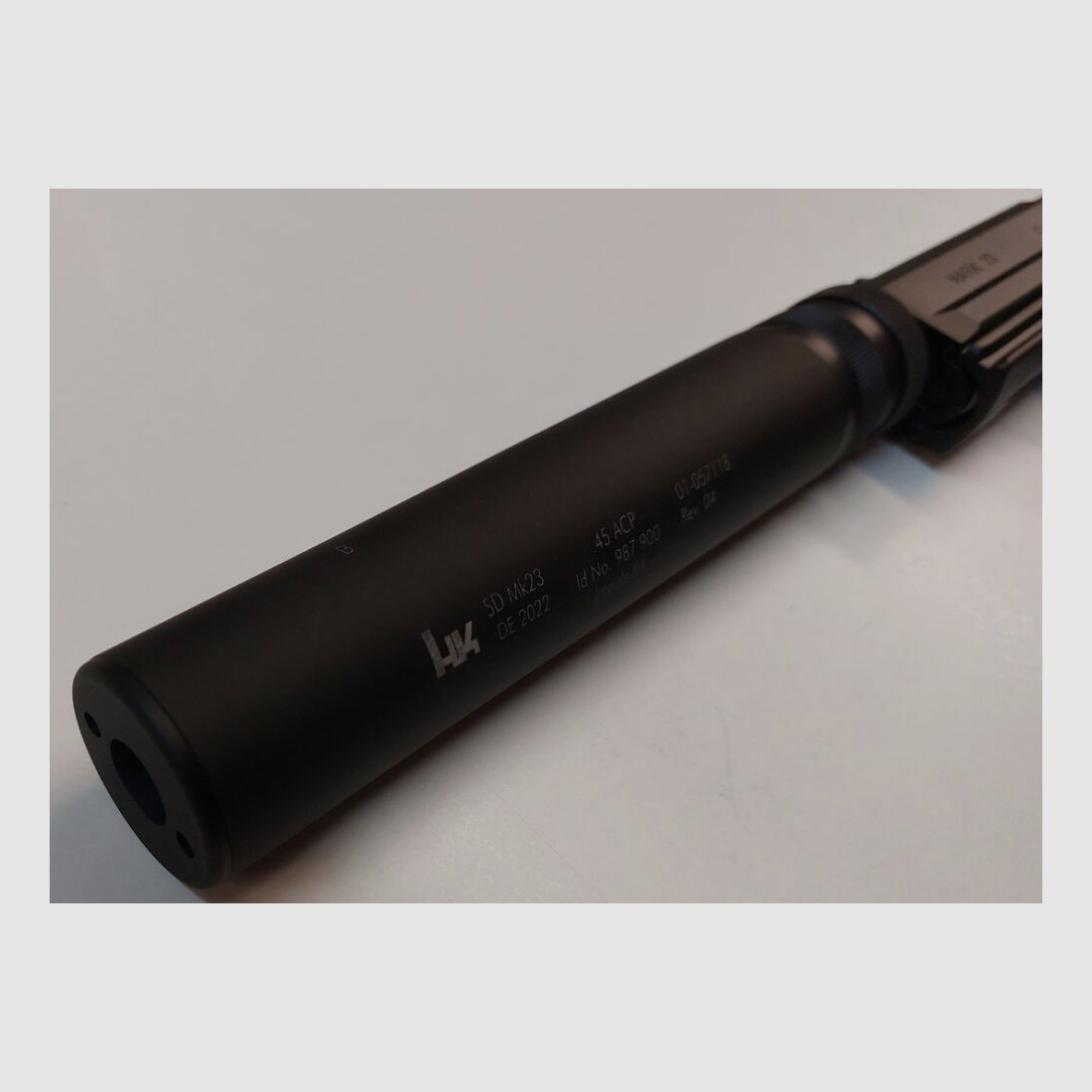 Brügger & Thomet silencer Brügger & Thomet for pistol Heckler & Koch HK MARK23 SOCOM in caliber .45ACP M16x1