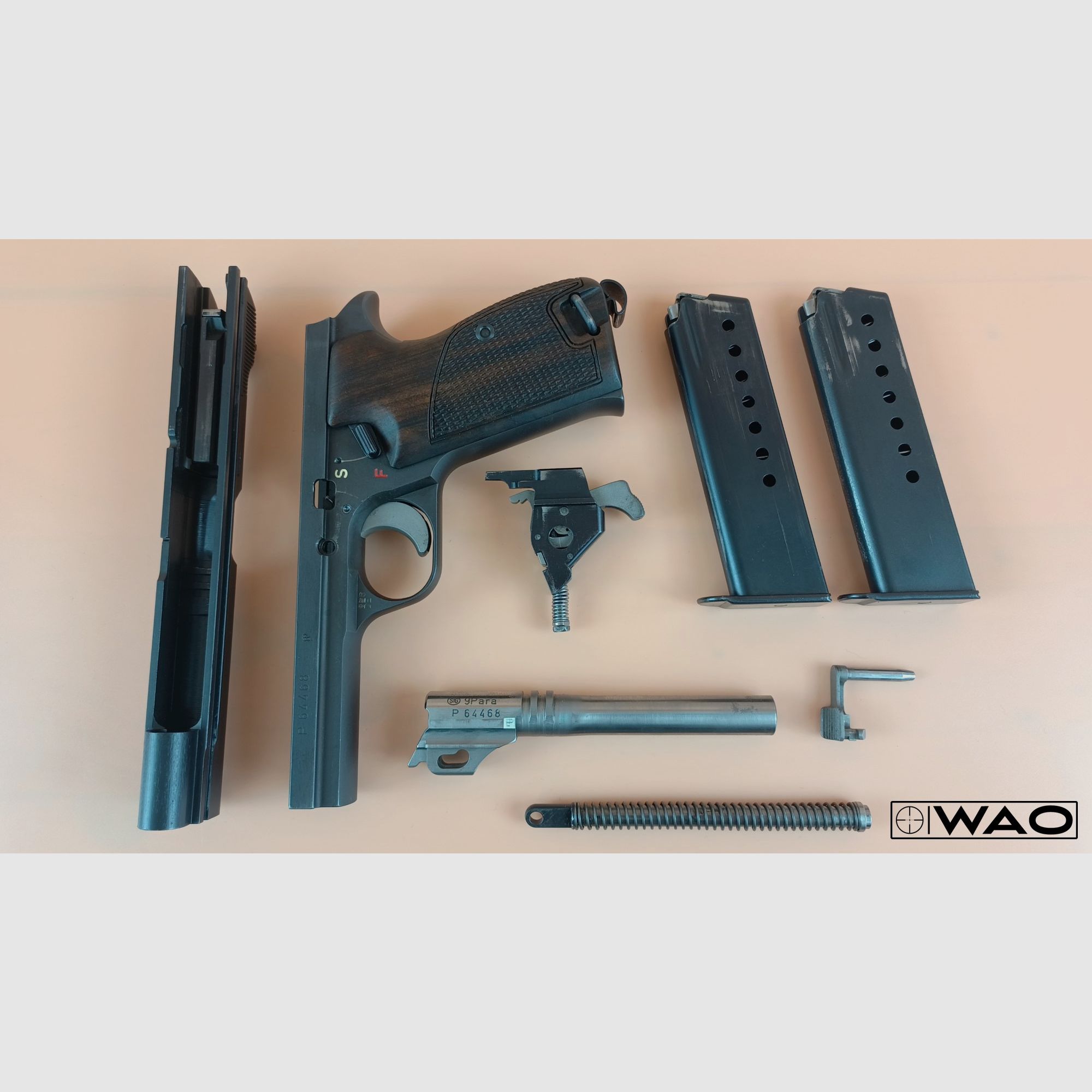SIG P210-2, P 210-2, Kal. 9mmLuger *Set mit Wechselsystem Kal. .22lr*