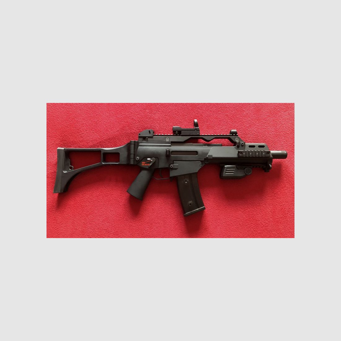 Wei-ETech Mod.39c/G36c Open-Bolt Gas-Blow-Back Softair mit viel Zubehör