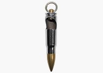 Keychain AK47 cartridge with bottle opener silver