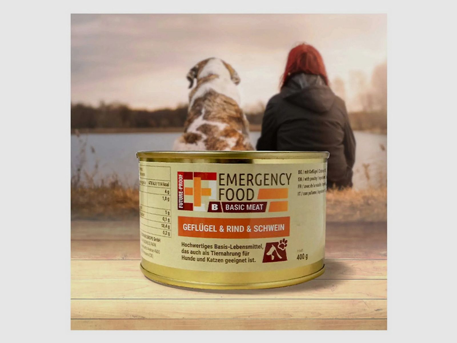 EF Emergency Food Basics Meat Geflügel Rind Schwein