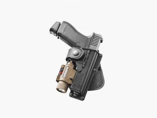 Fondina Tactical per Glock 17 & S&W M&P con cinturino a cerniera