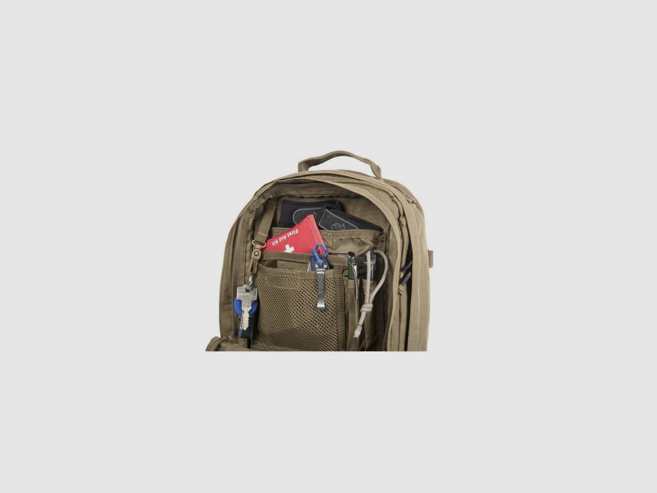 HelikonTex Raccoon Mk2 Cordura backpack olive green, image 4 of 10