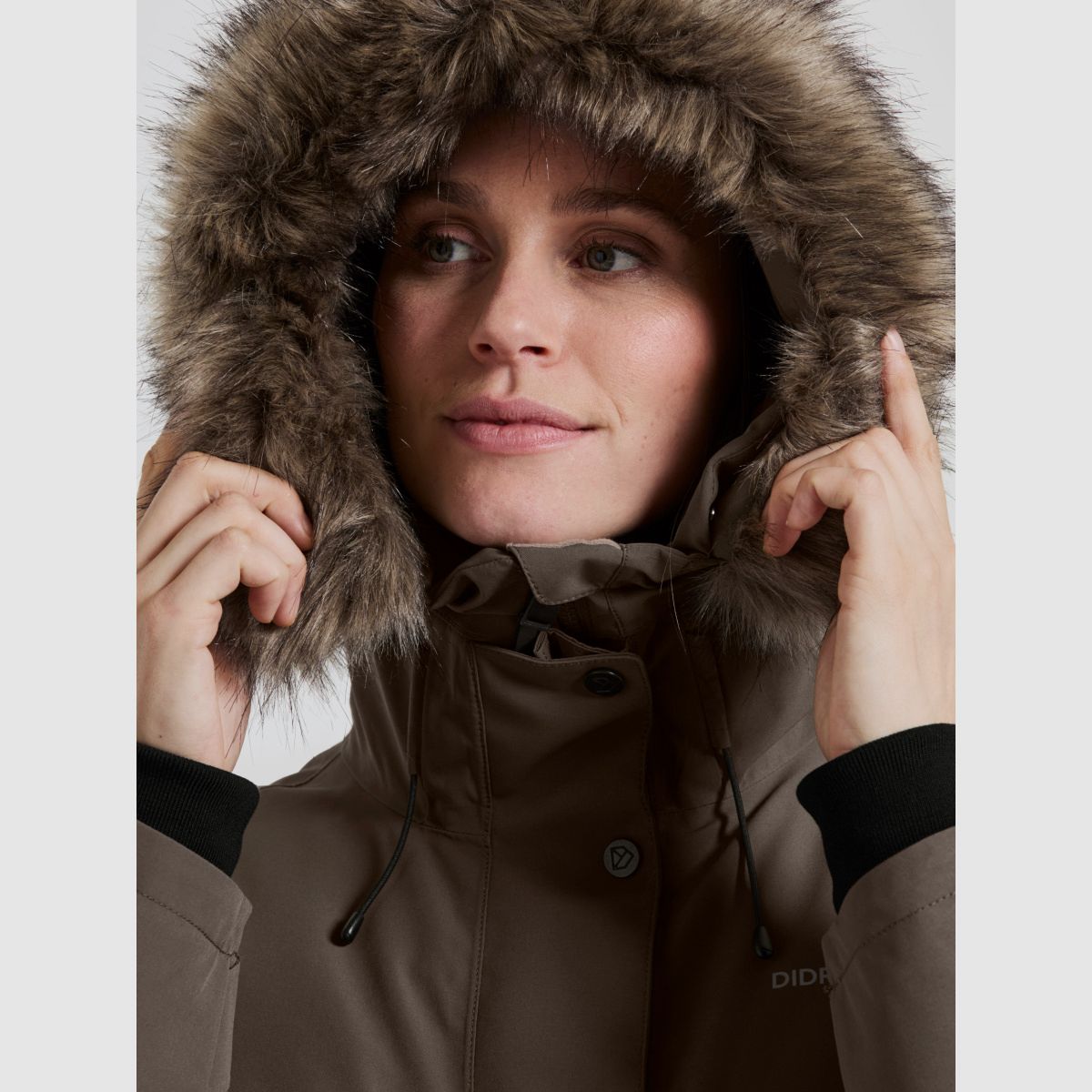 DIDRIKSONS Erika Damen Parka 3 Mocha Brown