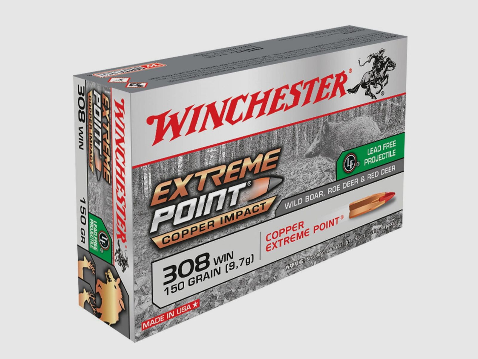 Winchester Extreme Point Copper Impact 308 Win. 150 Gr. - 20 Stk.