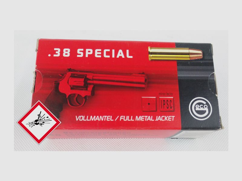 Geco Revolverpatrone Kal. .38 Special VM 158grs.