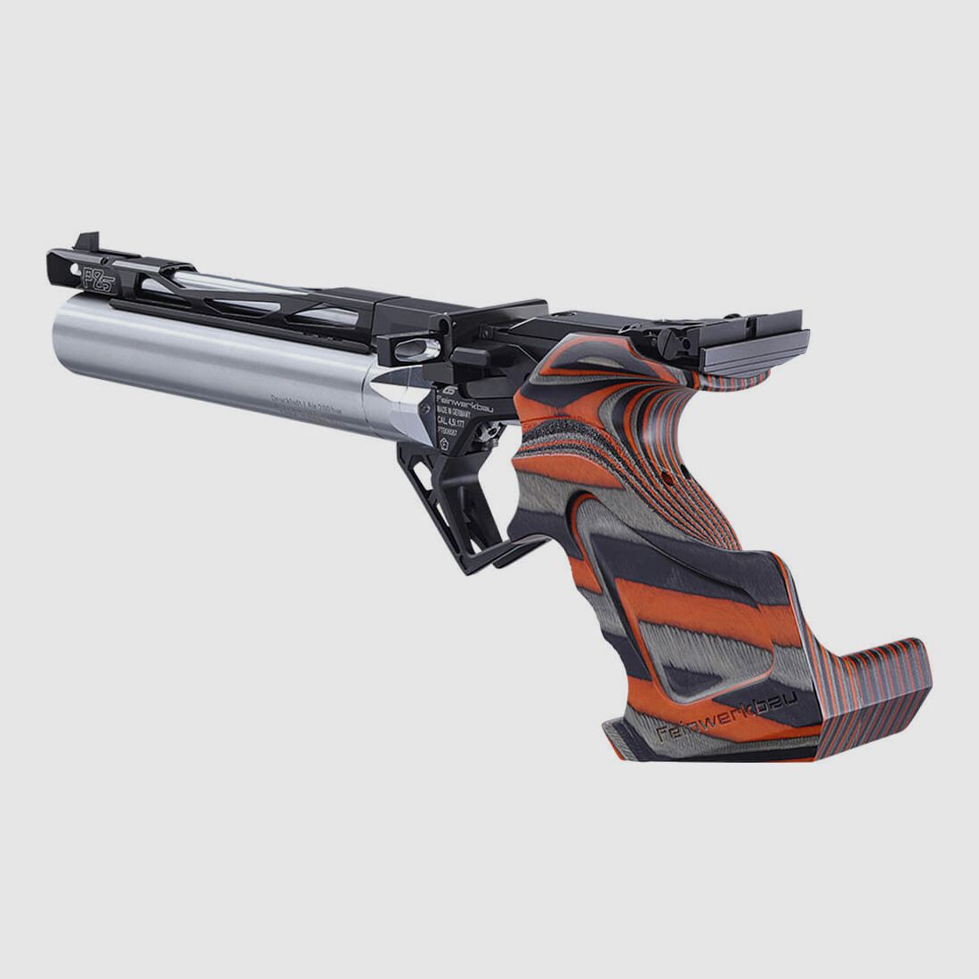 Feinwerkbau P85 Laminated Orange — Linkshandige schutter, afbeelding 6 van 8