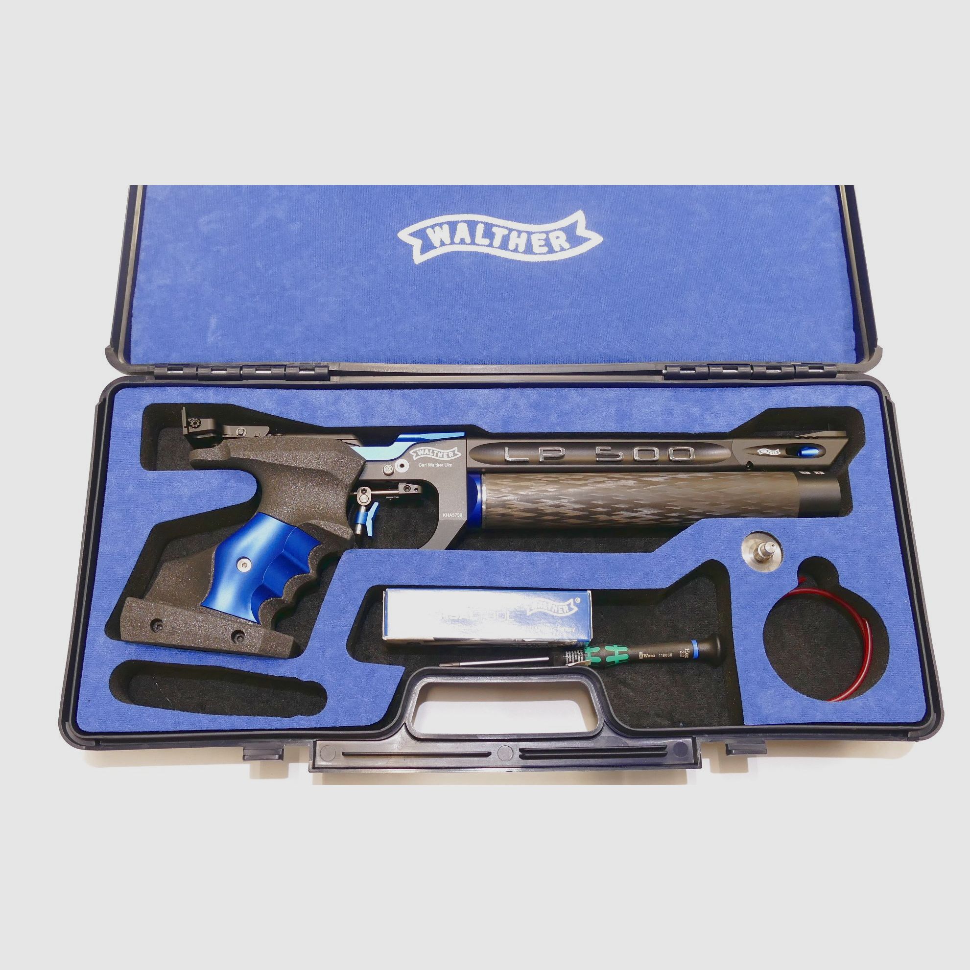 Carl-Walther LP500 Meister Walther Blau rechts Luftpistole Match