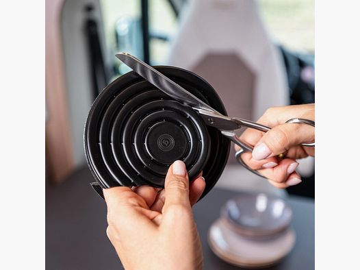 MagUp Pad, Magnetic Retrofit Pad for Dish, Set of 2, black, ø 6 – 14 cm