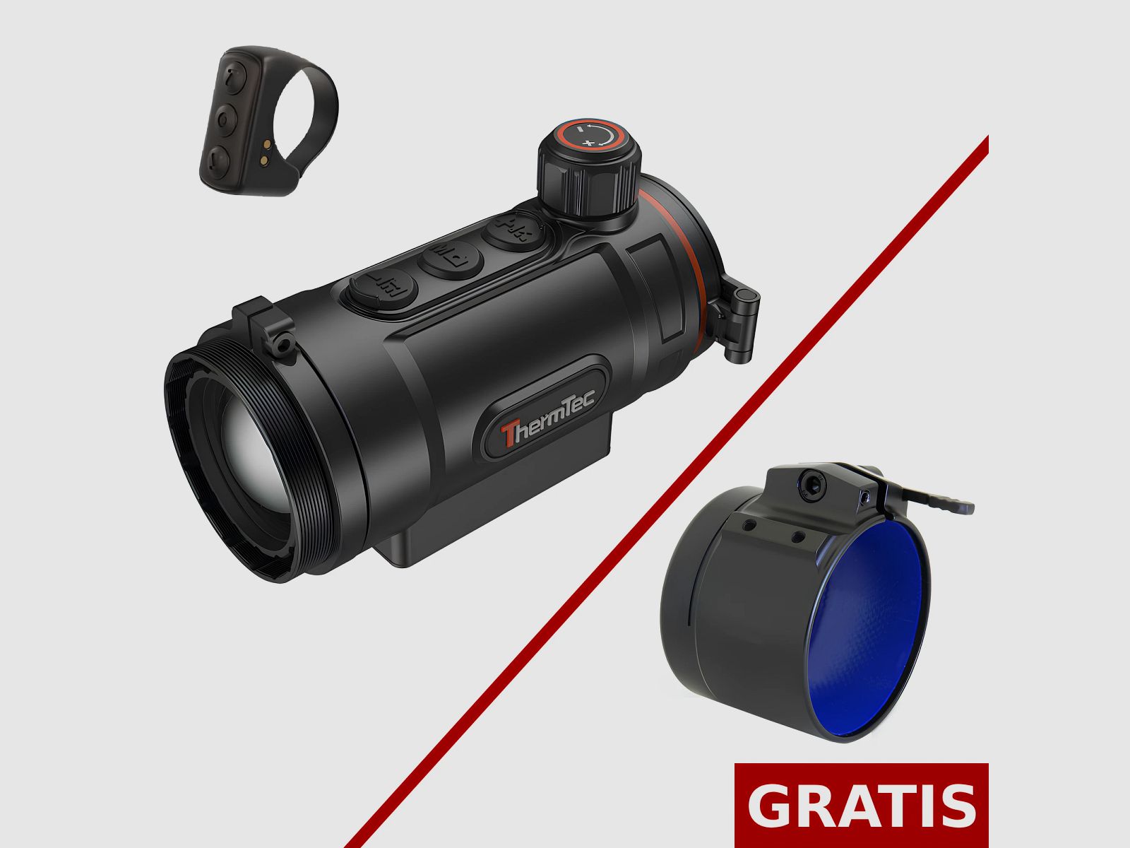 ThermTec HUNT 335 Wärmebild-Vorsatzgerät - Lieferumfang ohne Adapter 35 mm
