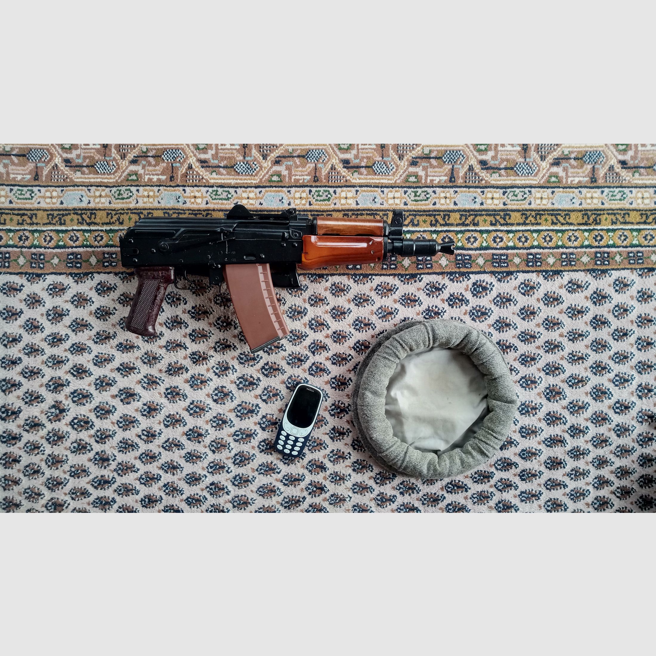 Full steel Co2 Yunker AKS-74u decoration from MWM Gillmann with real parts optionally with decoration plum // AKSU Krinkov / russian-guns-de / 4.5mm BB