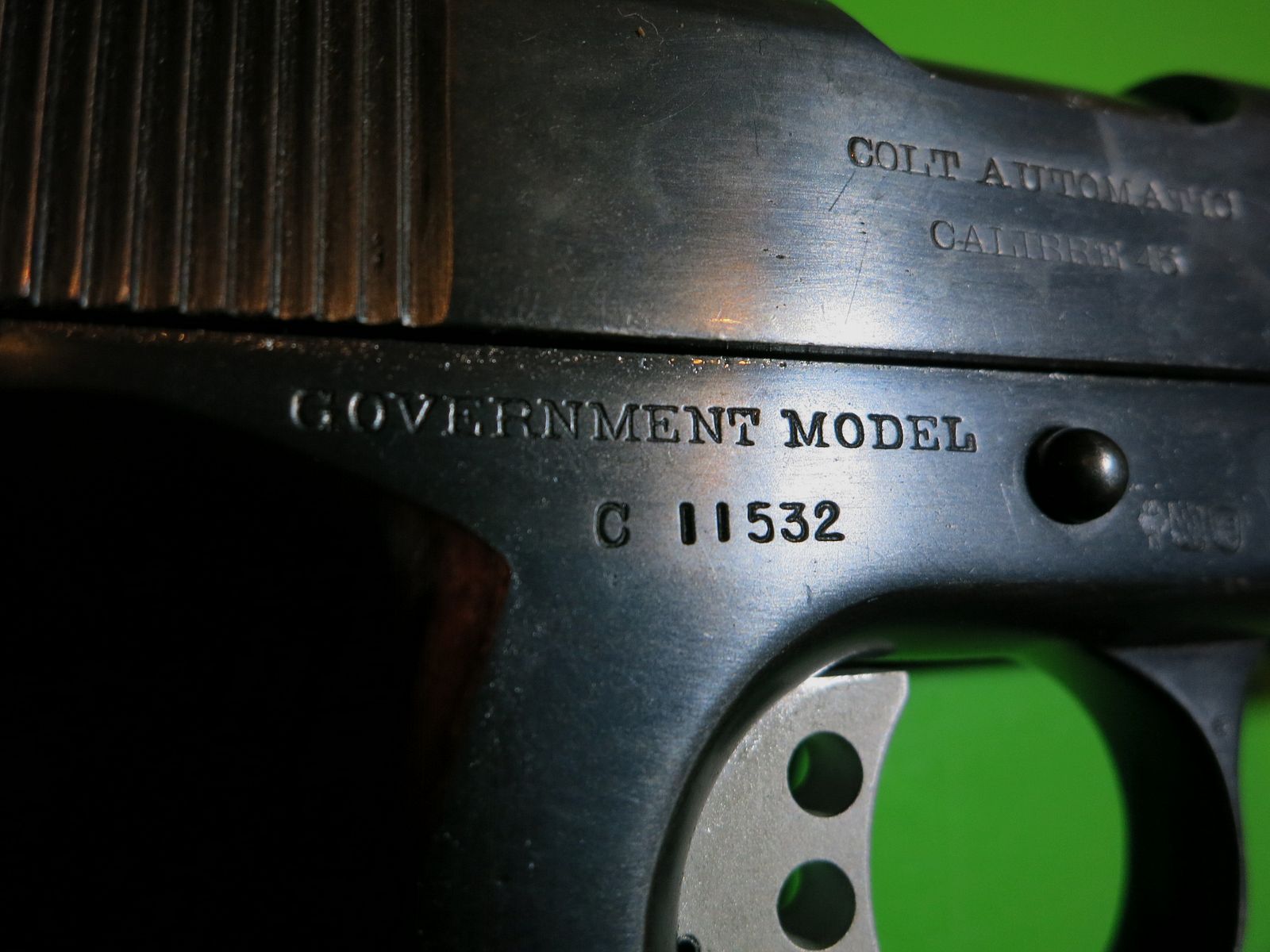 COLT 1911 Marina Argentina -Commercial-Government aus 1914- .45 Auto, Sammlerwaffe     #40-, Bild 11 von 14
