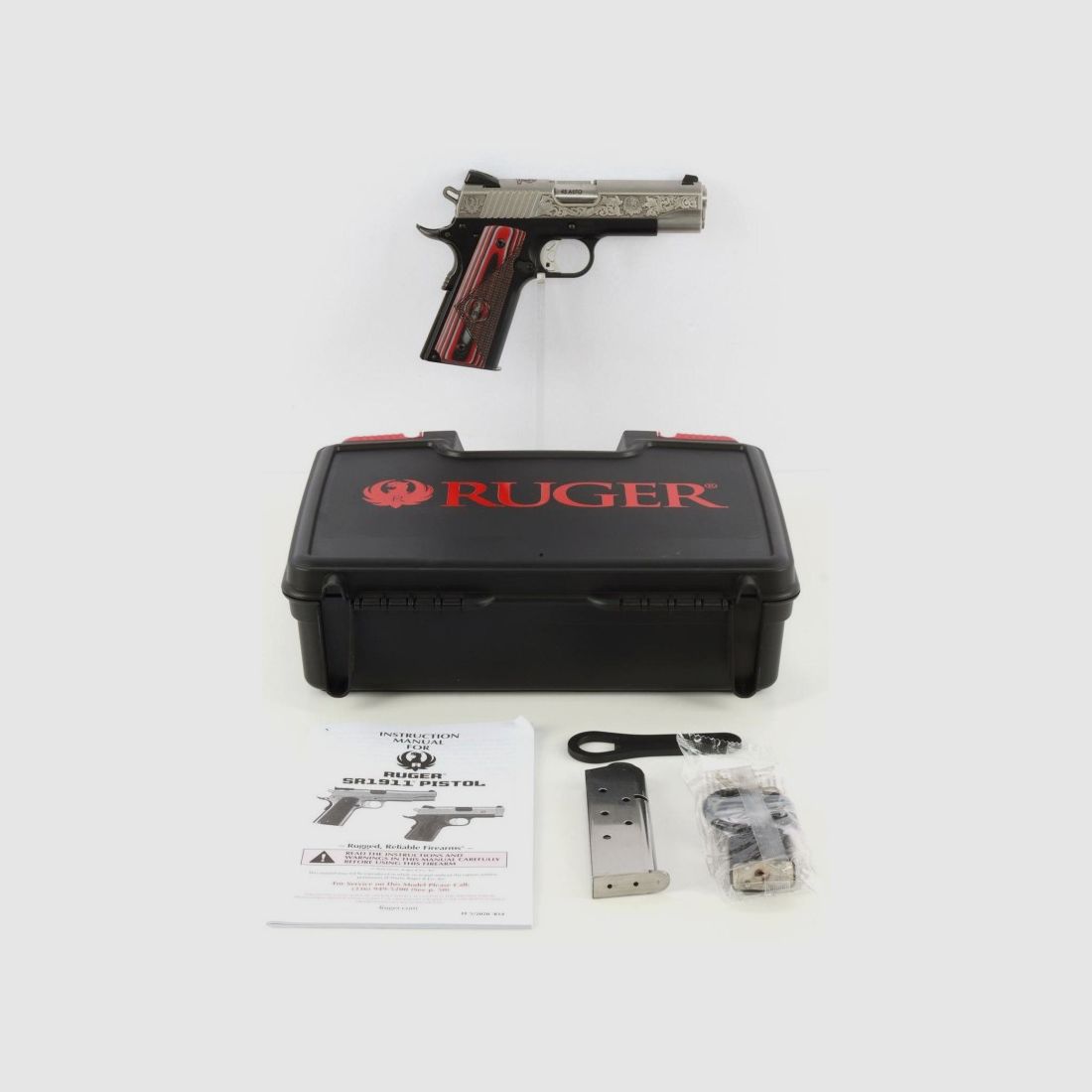 Ruger Pistole, SR1911 Commander-Style, .45 Auto, 4,25", 7 Schuss, Red Barn Edition, Bild 2 von 3