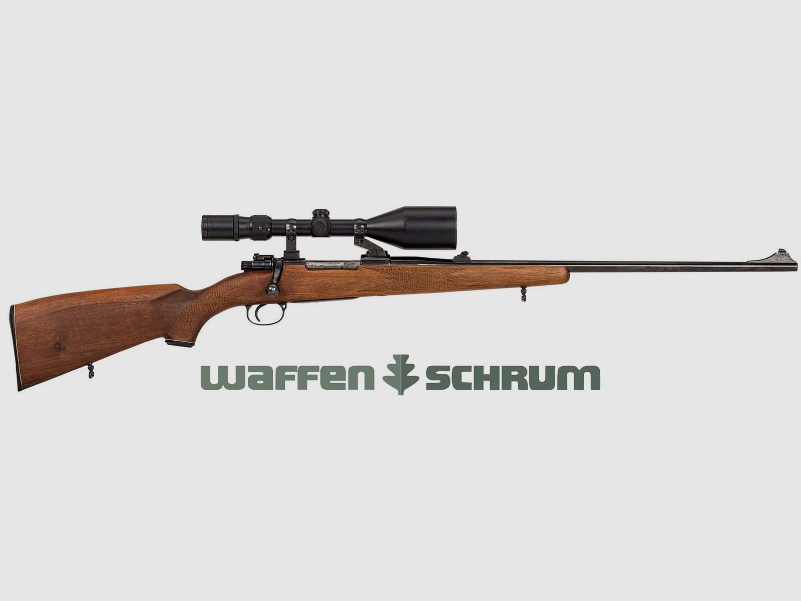 Mauser 98  , ZF Tasco 4-12x56 Abs. Plex, Mauser-Schwenkmontage, 7x64