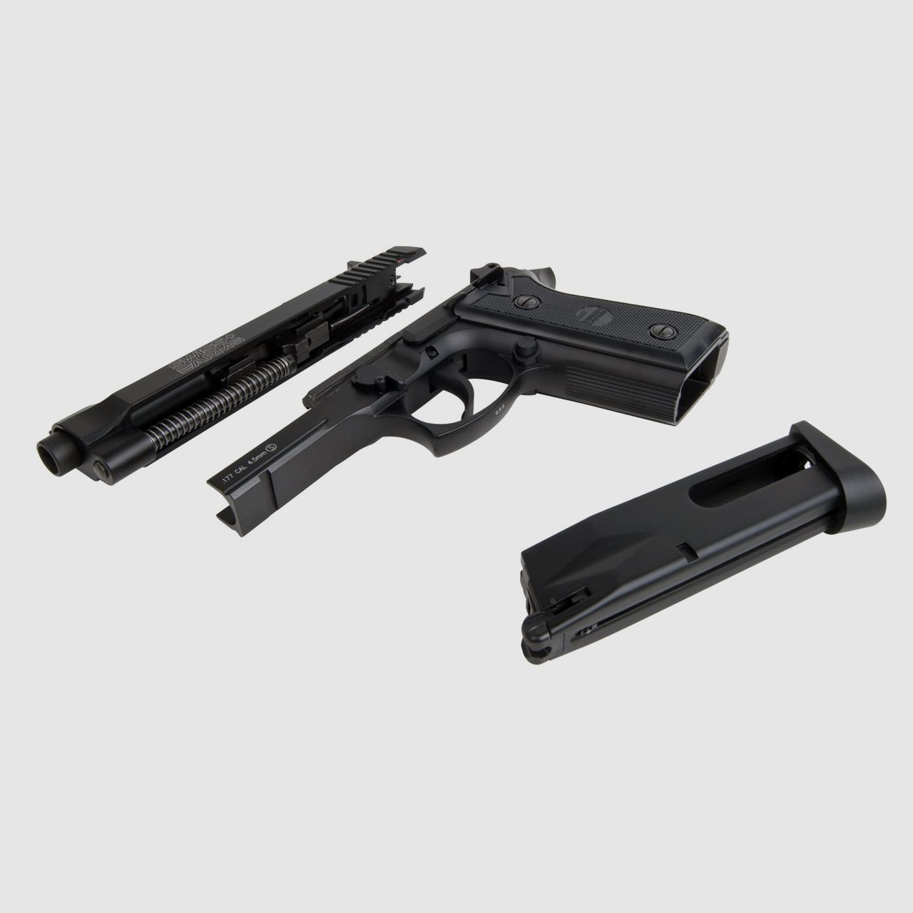 CO2 Pistole Swiss Arms P92 Blowback Vollmetall Kaliber 4,5 mm BB (P18)