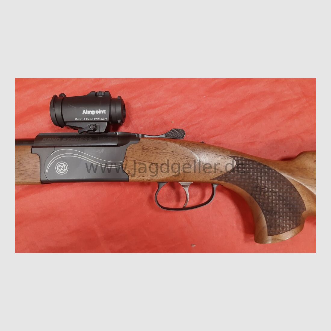 Brünner Express Bockdoppelbüchse 8x57IRS met Aimpoint Micro H-2 8x57JRS