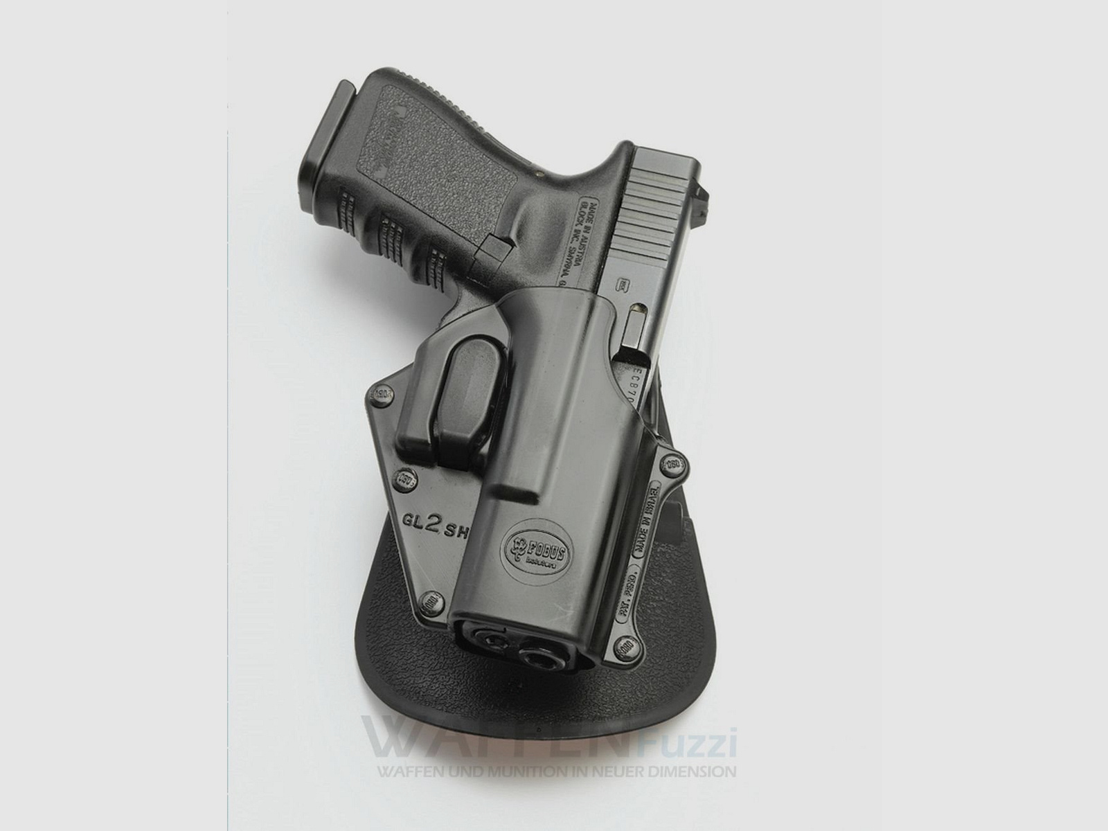 Fobus Paddle Holster con bloccaggio del grilletto per Glock 19 Glock 22 Glock 35