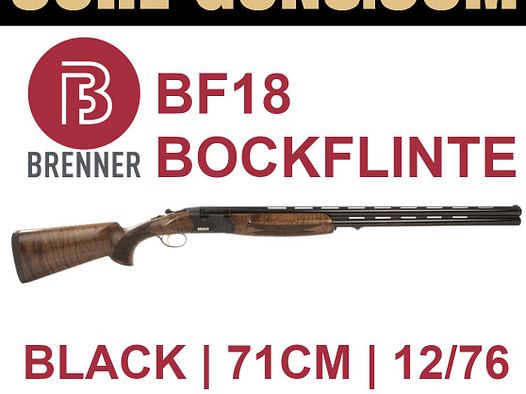 Brenner BF18 black 71cm Brenner Bockflinte Kaliber 12/76 sofort verfügbar - auch als Linksschäftung verfübar
