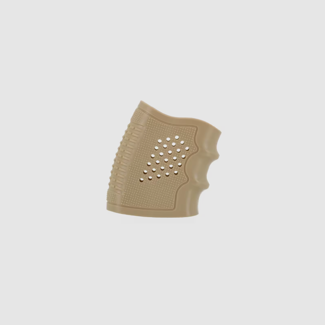 3 Stk. Tactical Grip Glove Griffüberzug Gummi für Glock und weitere Pistolen, schwarz, grün & desert, Bild 4 von 5