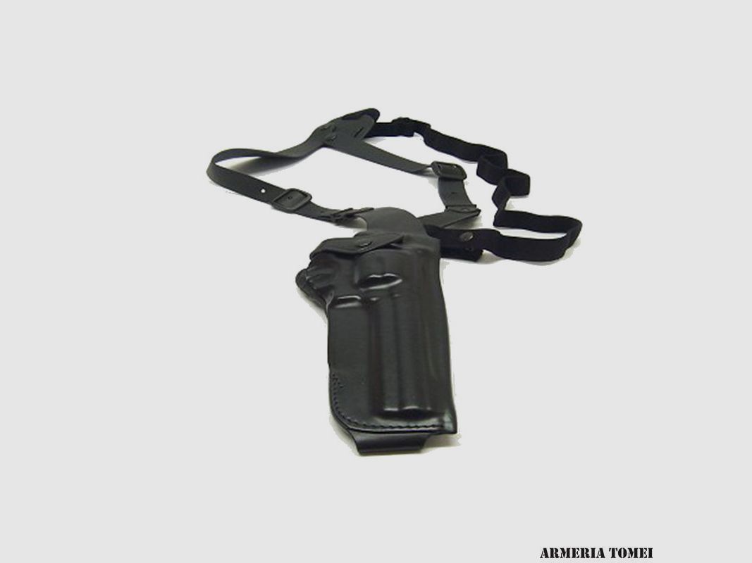 VEGA HOLSTER – VERTIKALER LEDER-UNTERARM-HOLSTER FÜR REVOLVER 4" N FRAME