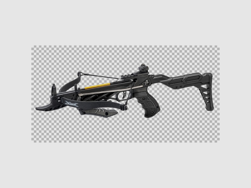 Pistolenarmbrust ALLIGATOR II Schwarz 80 lbs mit Selbstspannmechanismus