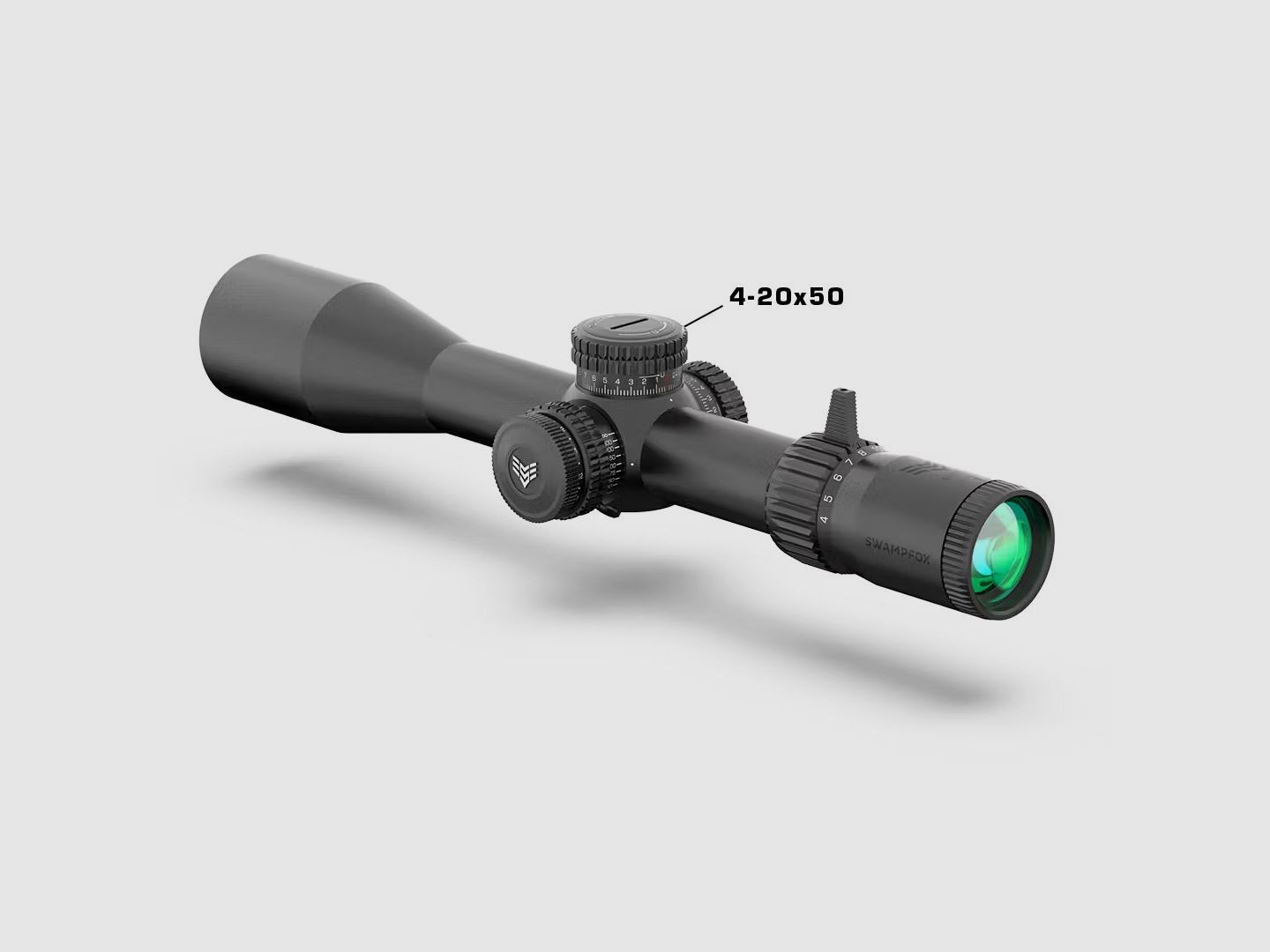 Swampfox Warhawk 4-20x50 FFP Präzisionszielfernrohr - Sharpshooter MIL-Absehen, 34 mm, Bild 1 von 7