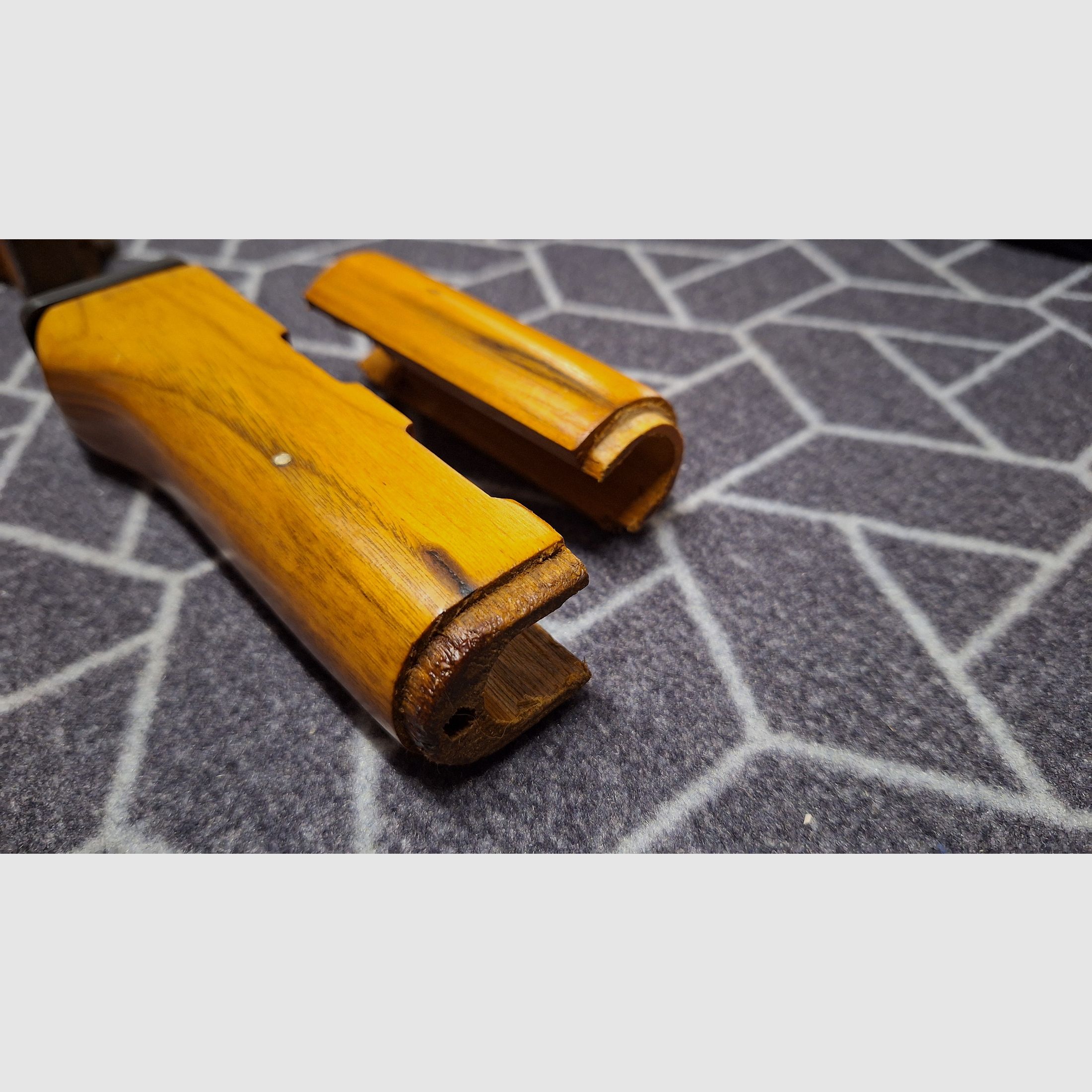 AK47 wooden stock set complete!
